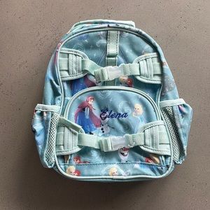 Pottery Barn Kids mini size Frozen backpack. Elena name.